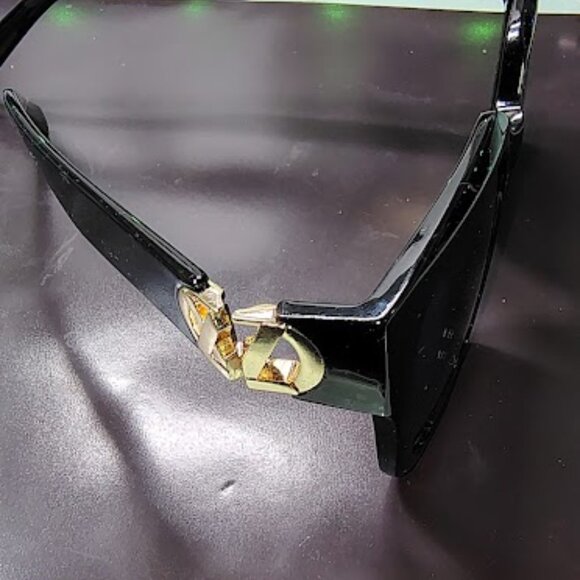 LOUIS VUITTON BRAND NEW BLACK SUNGLASSES WITH BLUEISH GRAY LENS -MADE IN ITALY - Picture 12 of 13